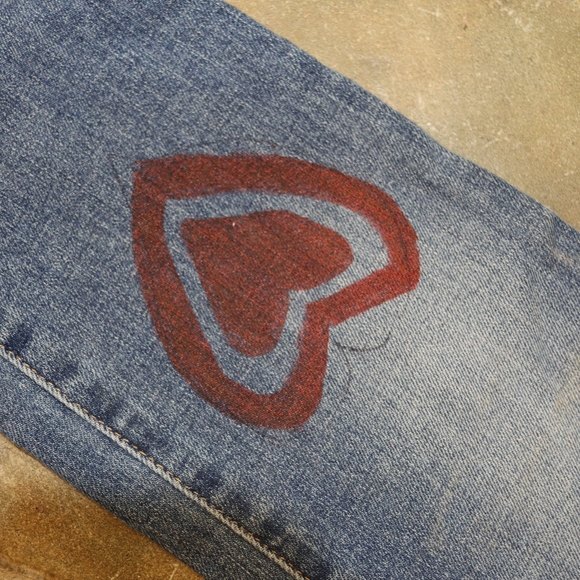 7 for all man Kind Custom Powerpuff Girls OOAK Art Work Jean High Rise Skinny 27 - Picture 10 of 15